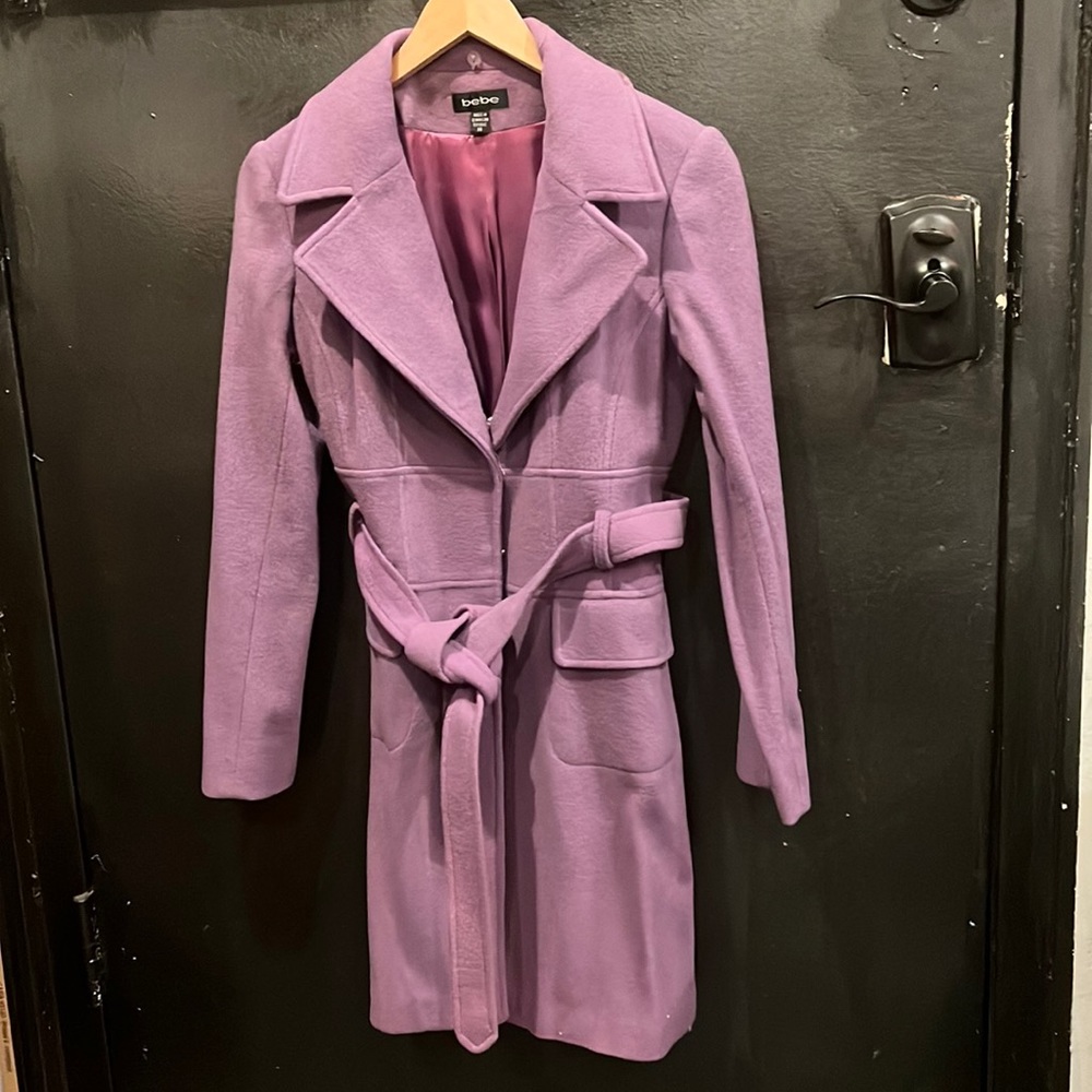 Bebe Purple Peacoat